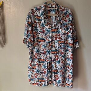 🏝️🌊🚗🏁Colorful Hawaiian Shirt with Van Print